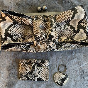 Jessica Simpson Snakeskin Clutch